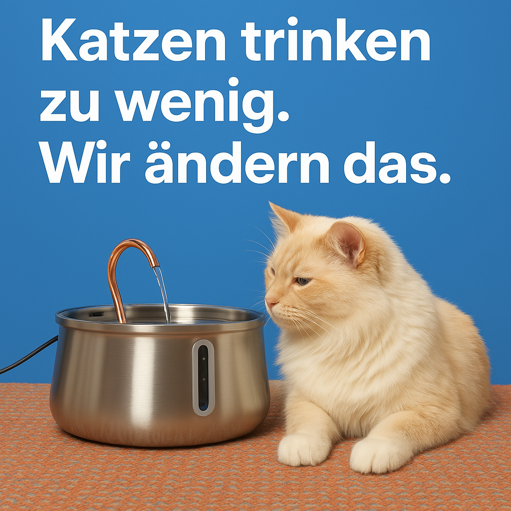 NekoFlow 2.0 – Edelstahlbrunnen